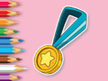 Jogo Livro para colorir: Medalha  online