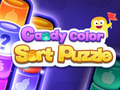 Jogo Quebra-cabeça de classificação de cores doces  online