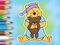 Jogo Livro para colorir: Winnie com ursinho de brinquedo  online