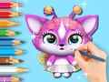 Jogo Livro para colorir: Fluvsies fofos  online