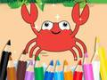 Jogo Livro para Colorir: Caranguejo Feliz  online