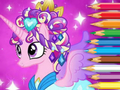Jogo Livro para colorir: Princesa Pônei  online