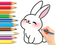 Jogo Livro para colorir: coelho fofo  online