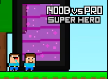 Jogo Noob vs super-herói profissional  online