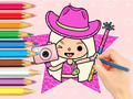 Jogo Livro para colorir: Toca Boca World  online
