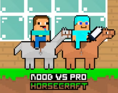 Jogo Noob vs Pro Horsecraft online