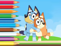 Jogo Livro para colorir: Bluey e Bingo Holiday  online