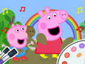 Jogo Livro para colorir: Peppa Pig Muddy engraçado  online