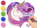 Jogo Livro para colorir: unicórnio brilhante  online
