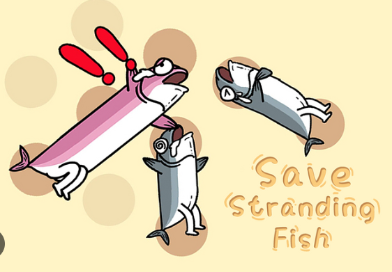 Jogo Salvar peixes encalhados  online