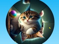 Jogo Quebra-cabeça redondo, colete fotos com gatinhos fofos  online