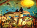 Jogo Quebra-cabeça de cogumelos e gatos  online