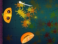 Jogo Fatia de frutas de Halloween  online