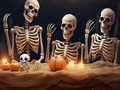 Jogo Fuga da colônia de esqueletos de Halloween  online