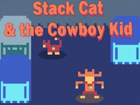 Jogo Stack Cat e o Garoto Cowboy  online