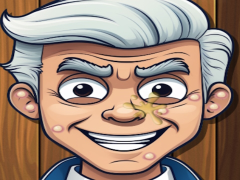 Jogo Pop de espinha de desenho animado  online