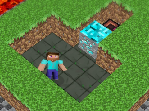 Jogo Labirinto 3D MineBlocks  online