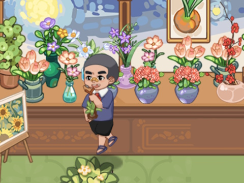 Jogo Jogo de flores de quebra-cabeça Mart  online