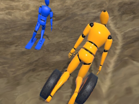Jogo Corrida Ragdoll: Downhill Extremo  online