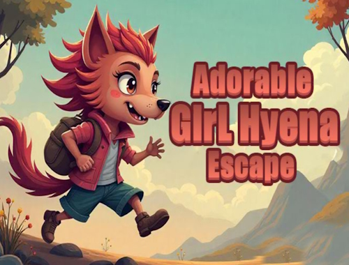 Jogo Adorável menina hiena fuga  online