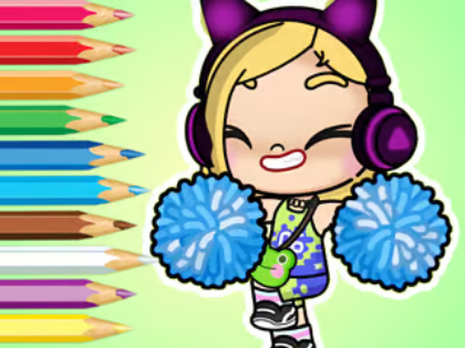 Jogo Livro para colorir: Avatar World Cheerleader  online