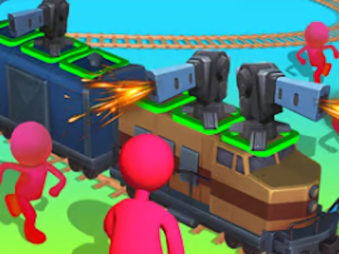 Jogo Aventura de artilharia de trem  online