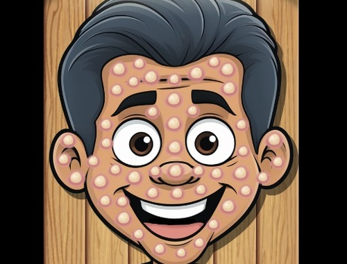 Jogo Pop de espinha de desenho animado  online