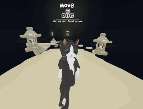 Jogo Parkour Gato Guerreiro  online