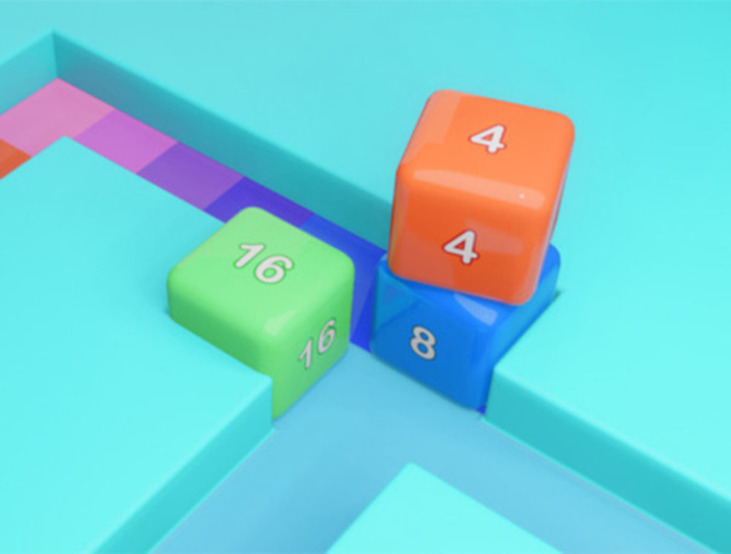Jogo Labirinto Cubo 2048  online