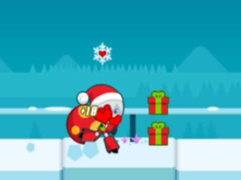 Jogo Garota do Papai Noel correndo  online