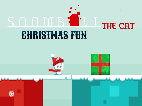 Jogo Bola de neve, o gato, diversão de Natal  online