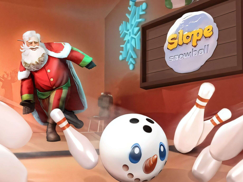 Jogo Bola de neve em declive  online