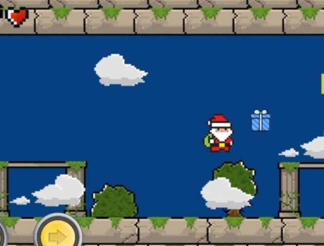 Jogo Papai Noel retrô  online