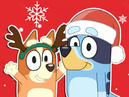 Jogo Quebra-cabeça: presente de Natal Bluey  online