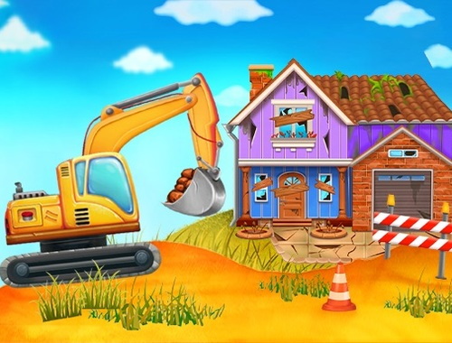 Jogo Caminhão de construção  online