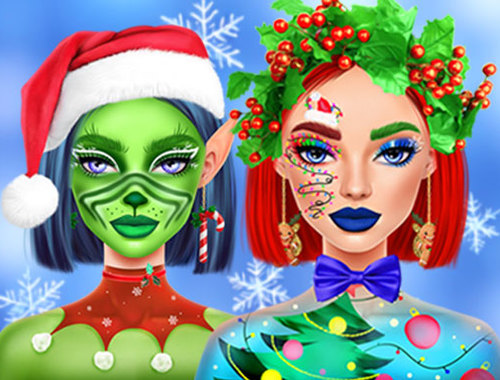 Jogo Ellie Maquiagem de Natal  online