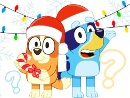 Jogo Questionário para crianças: Questionário de Natal Bluey  online