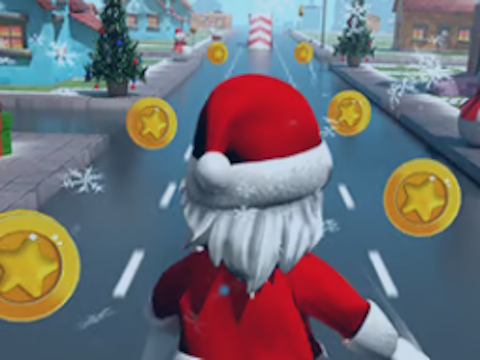 Jogo Papai Noel Roblox correndo  online