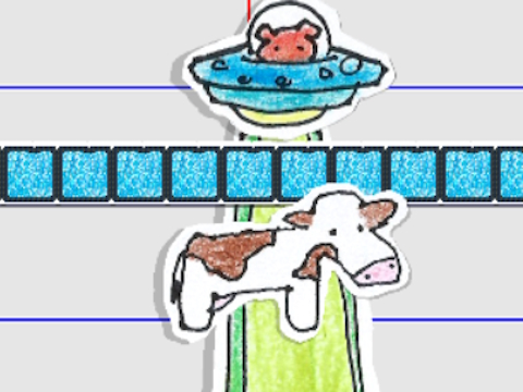 Jogo OVNI de papel  online