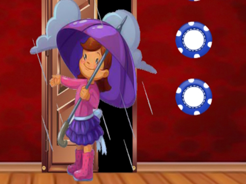 Jogo Fuja da garota do dia chuvoso  online