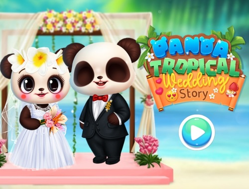 Jogo História de casamento tropical do Panda  online