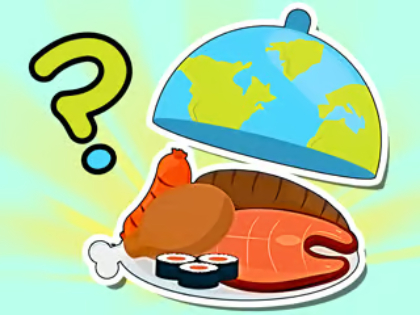 Jogo Questionário infantil: sabores do mundo  online