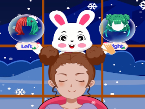 Jogo Esquerda ou Direita - Dressup de Natal  online
