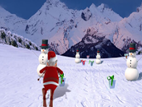 Jogo Corrida de Natal em declive  online