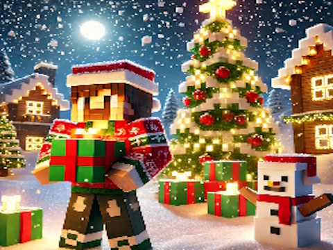 Jogo Quebra-cabeça de Natal do Minecraft  online