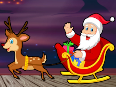 Jogo Encontre o Papai Noel com presente  online