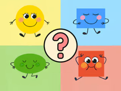 Jogo Questionário infantil: formas divertidas  online