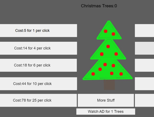 Jogo Clique em árvore de Natal  online