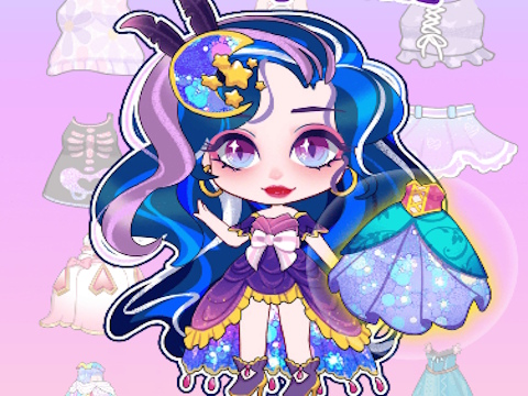 Jogo Mundo de vestir boneca de cabelo  online
