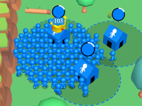 Jogo Multidão Gigante. io: Captura de casa  online